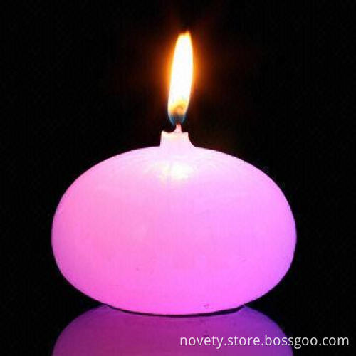 LED Pumpkin-smile Real Smokeless Wax Candle, really change colors when lit